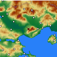 Nearby Forecast Locations - Rodolivos - Carte