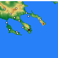 Nearby Forecast Locations - Sykiá - Carte