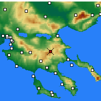 Nearby Forecast Locations - Arnéa - Carte