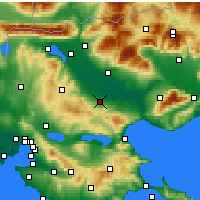 Nearby Forecast Locations - Nigríta - Carte