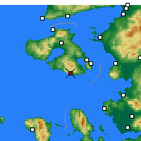 Nearby Forecast Locations - Plomári - Carte