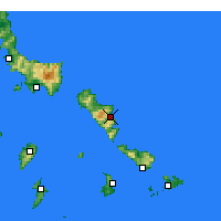 Nearby Forecast Locations - Ándros - Carte