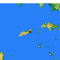 Nearby Forecast Locations - Ágios Kírykos - Carte