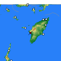 Nearby Forecast Locations - Monólithos - Carte