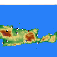 Nearby Forecast Locations - Malia - Carte