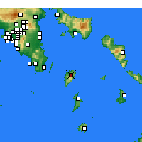 Nearby Forecast Locations - Kéa - Carte