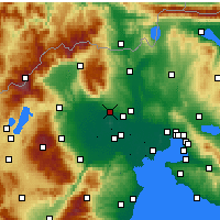 Nearby Forecast Locations - Giannitsá - Carte