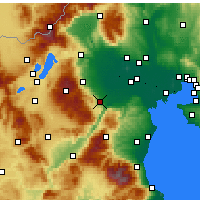 Nearby Forecast Locations - Véria - Carte