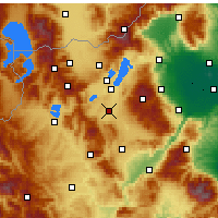 Nearby Forecast Locations - Ptolemaïda - Carte