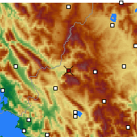 Nearby Forecast Locations - Kónitsa - Carte