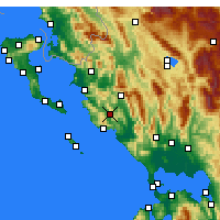Nearby Forecast Locations - Margaríti - Carte