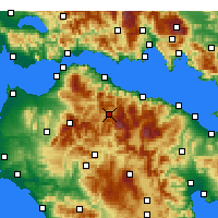 Nearby Forecast Locations - Kalávryta - Carte