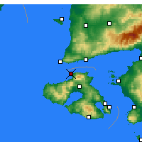 Nearby Forecast Locations - Méthymne - Carte
