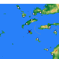 Nearby Forecast Locations - Mandráki - Carte