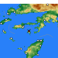 Nearby Forecast Locations - Sými - Carte