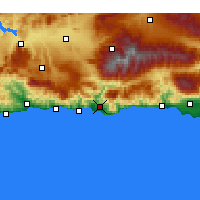 Nearby Forecast Locations - Motril - Carte