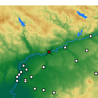 Nearby Forecast Locations - Lora del Río - Carte
