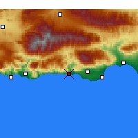 Nearby Forecast Locations - Adra - Carte