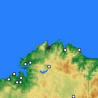 Nearby Forecast Locations - Ortigueira - Carte