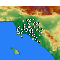 Nearby Forecast Locations - Los Alamitos - Carte