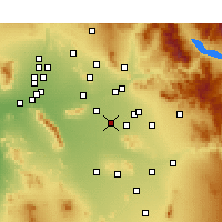 Nearby Forecast Locations - Chandler - Carte