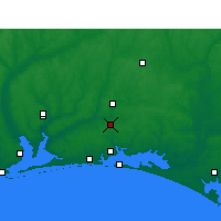 Nearby Forecast Locations - Duke Field - Carte