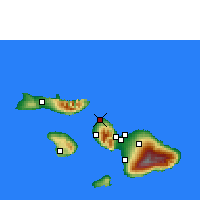 Nearby Forecast Locations - Lahaina/Maui - Carte