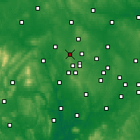 Nearby Forecast Locations - Wolverhampton - Carte
