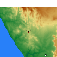 Nearby Forecast Locations - Bitterfontein - Carte