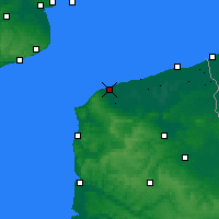Nearby Forecast Locations - Calais - Carte