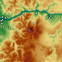 Nearby Forecast Locations - Mont Hood - Carte