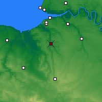 Nearby Forecast Locations - Lisieux - Carte
