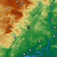 Nearby Forecast Locations - Alès - Carte