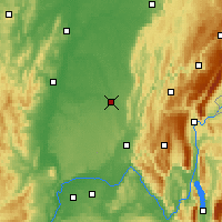 Nearby Forecast Locations - Bourg-en-Bresse - Carte