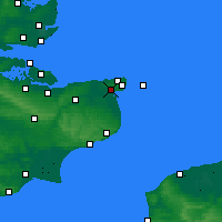 Nearby Forecast Locations - Manston SE - Carte