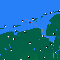 Nearby Forecast Locations - Rottumeroog - Carte