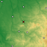 Nearby Forecast Locations - Bellac - Carte