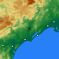Nearby Forecast Locations - Paulhan - Carte