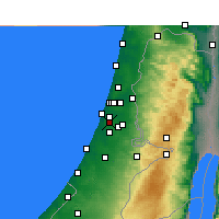 Nearby Forecast Locations - Rishon LeZion - Carte