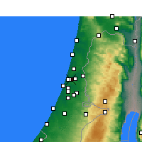 Nearby Forecast Locations - Bnei Brak - Carte