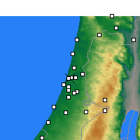 Nearby Forecast Locations - Ramat Gan - Carte