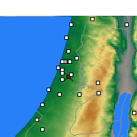 Nearby Forecast Locations - Ramla - Carte