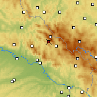 Nearby Forecast Locations - Bodenmais - Carte