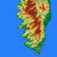 Nearby Forecast Locations - Cauro - Carte