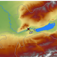 Nearby Forecast Locations - Khodjent - Carte