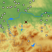 Nearby Forecast Locations - Andrychów - Carte