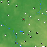 Nearby Forecast Locations - Kluczbork - Carte