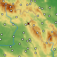 Nearby Forecast Locations - Kudowa-Zdrój - Carte