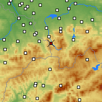 Nearby Forecast Locations - Wisła - Carte