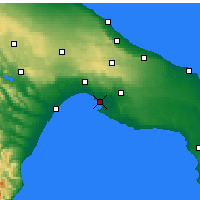 Nearby Forecast Locations - Tarente - Carte